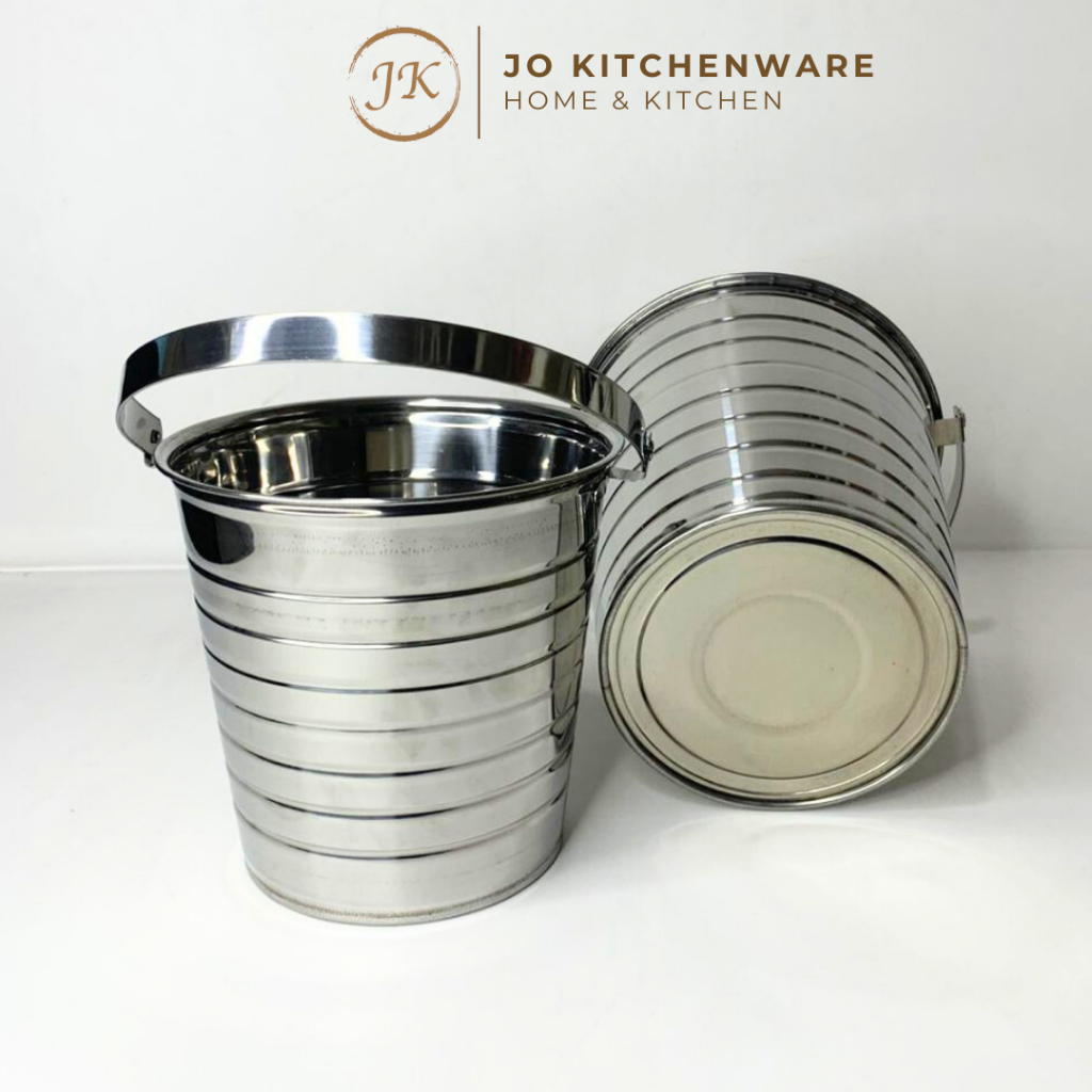 Jual Timba Garis Stainless Steel (Ukuran 3L-5L-7L-9L-11L) / Ember Es ...