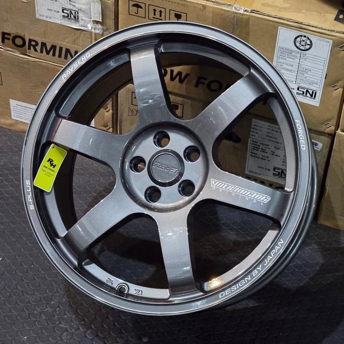 Jual velg mobil r18 pcd 5x100 TE37 SAGA FLOW FORMING velg ring 18 mobil ...