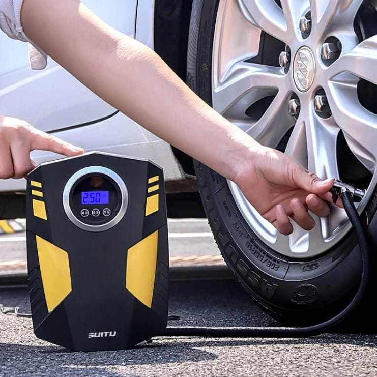 Jual Pompa Ban Mobil Digital ST-5002 Kompresor Pompa Digital 12v 35LPM ...