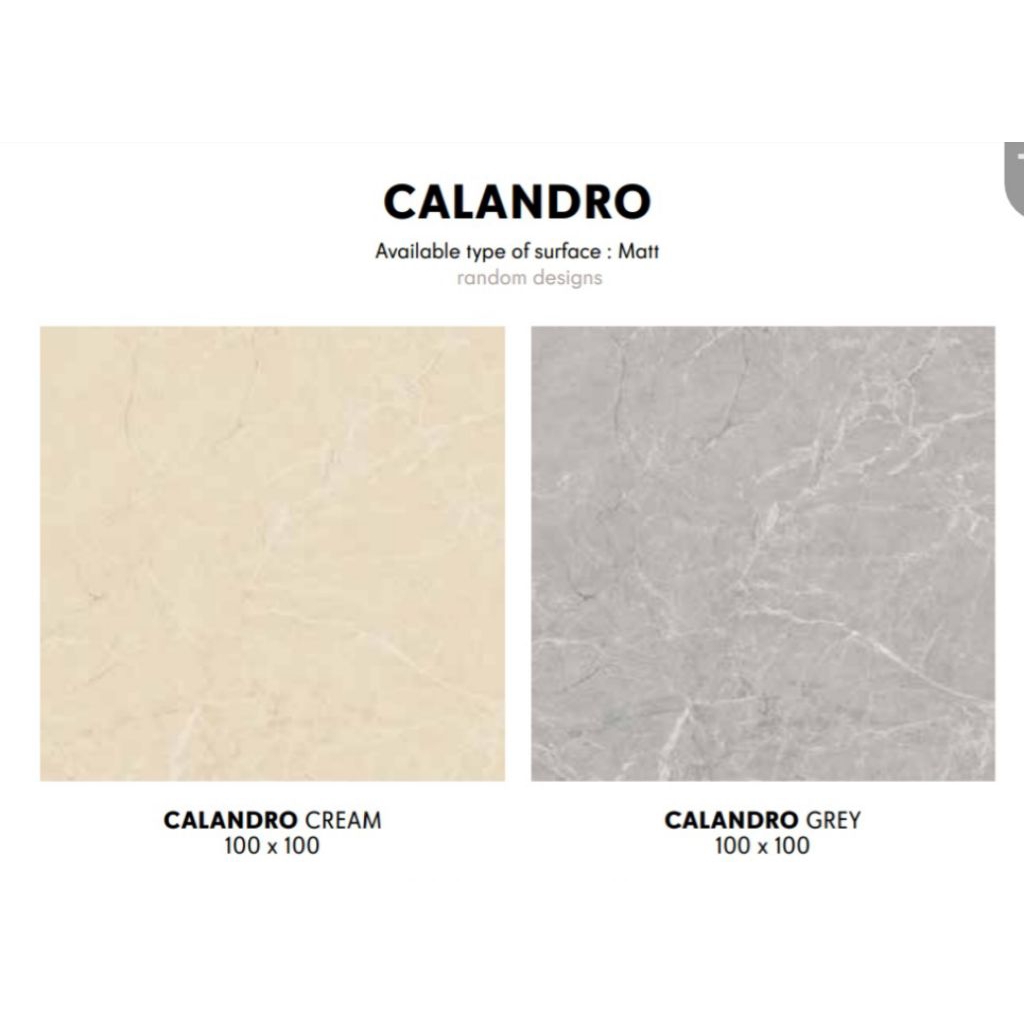 Jual GRANIT MERK INFINITI TIPE CALANDRO CREAM DAN GREY UKURAN 100X100 ...