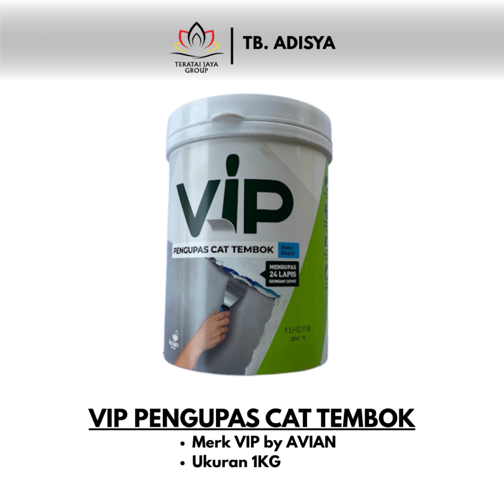Jual VIP Pengupas Cat Tembok 24 Lapis/PAINT REMOVER VIP AVIAN 1KG ...