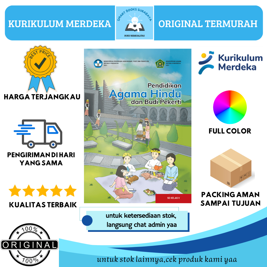 Jual Buku siswa pendidikan agama hindu kelas 5 SD - Kurikulum merdeka ...