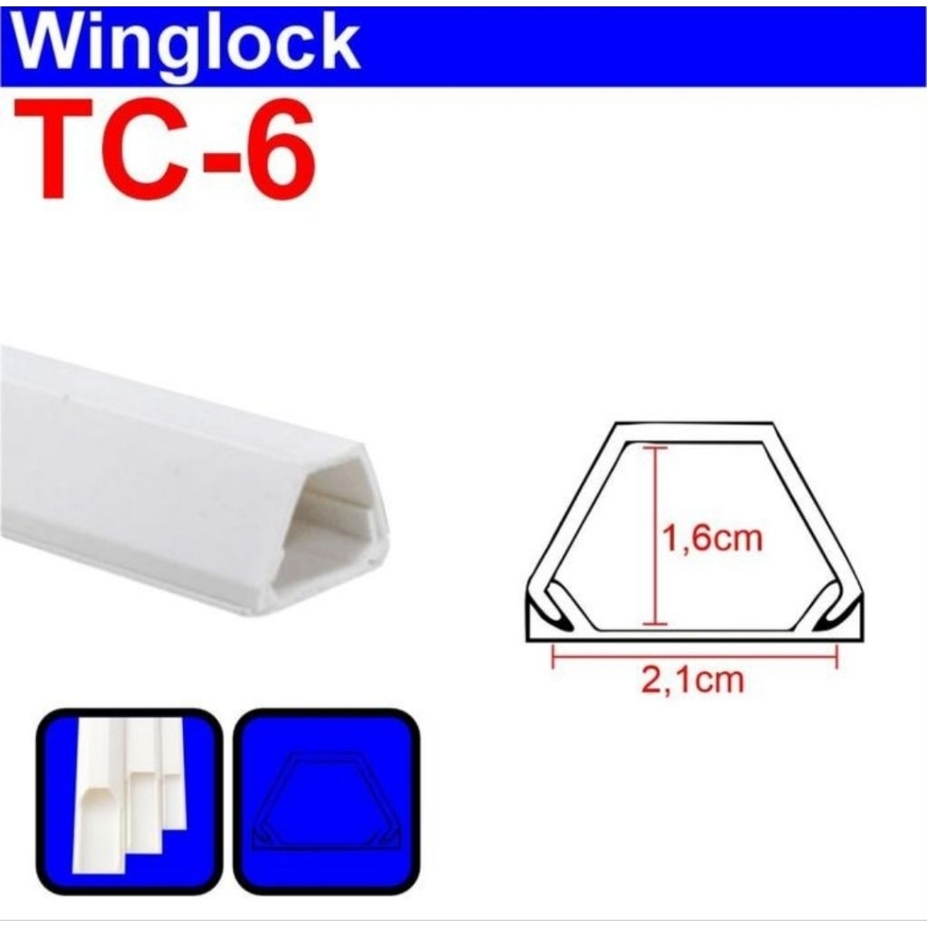 Jual Ducting Duct Kabel TC 2 3 4 5 6 WINGLOCK WING LOCK Penutup Kabel ...