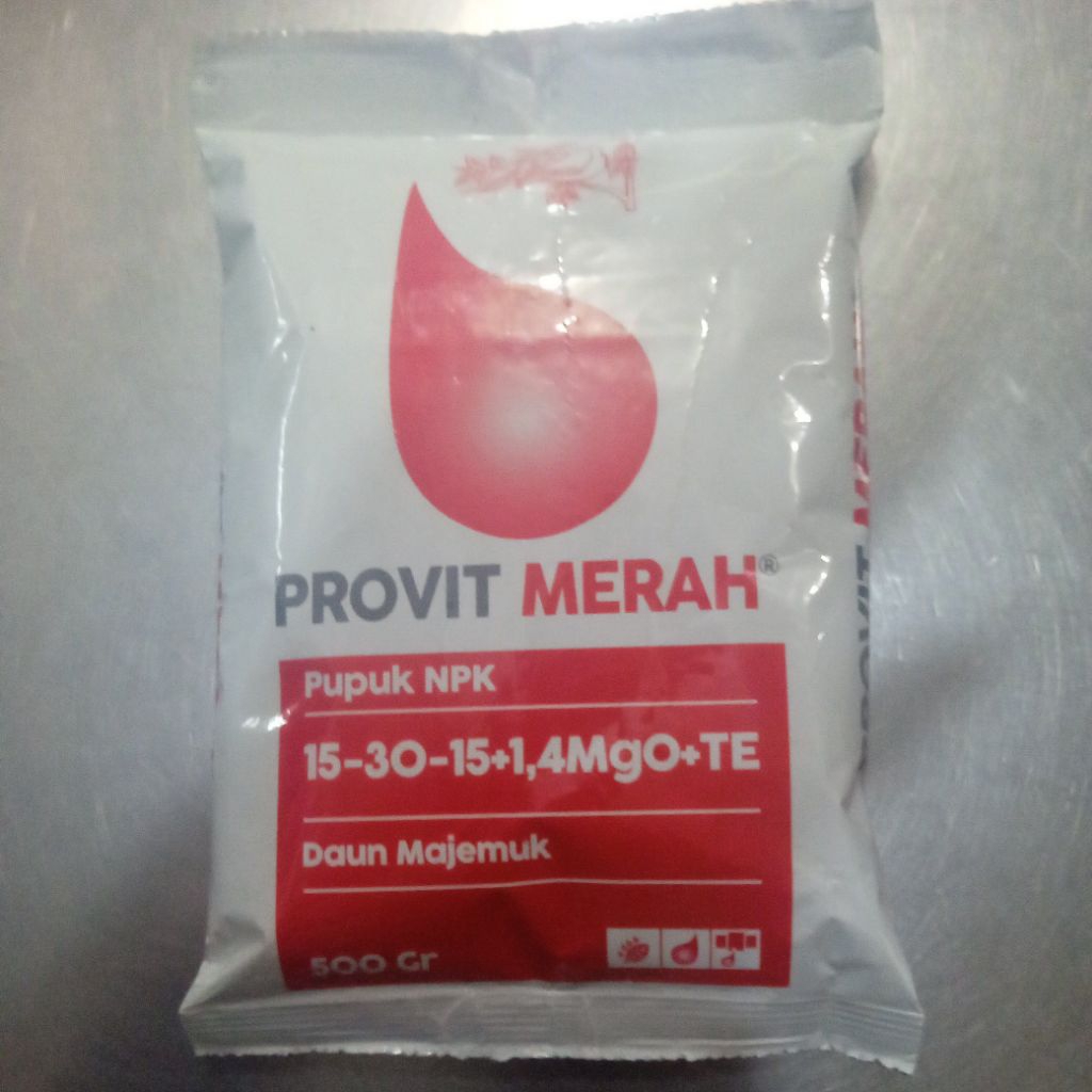 Jual Pupuk Daun majemuk provit merah meroke 500 gr original | Shopee ...