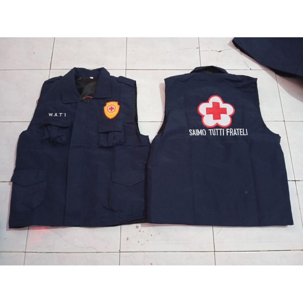 Jual rompi pmr bordir nama daerah custom sesuai pesanan | Shopee Indonesia