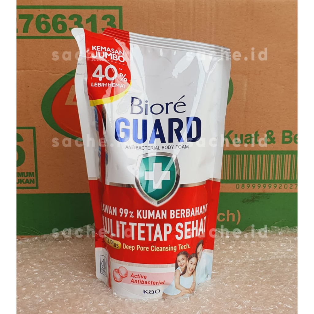 Jual Biore Guard Body Foam Sabun Mandi Cair 800mL Refill | Biore Merah ...