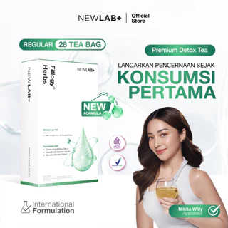 NEWLAB Fitlogy Tea Drink | Herbal Tea | Minuman Teh Hijau Herbal 28 Tea Bags