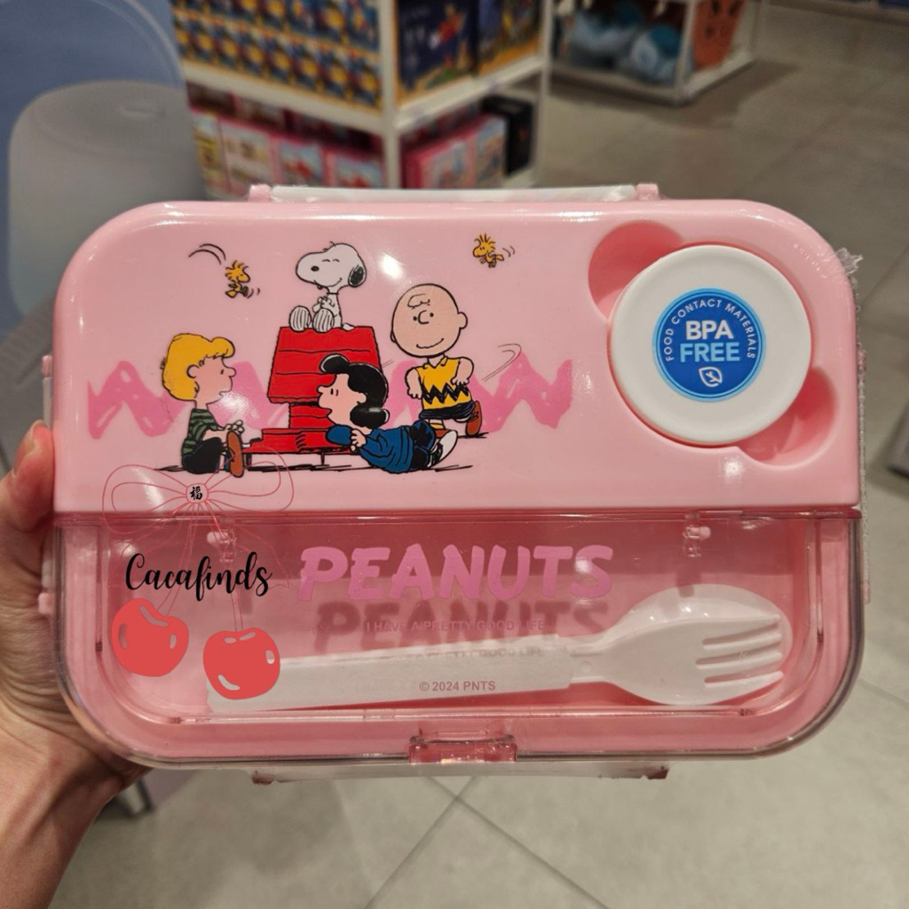 Jual MINISO x Peanuts‼️Lunch Box / Bento Box Free Sendok (1300ml ...