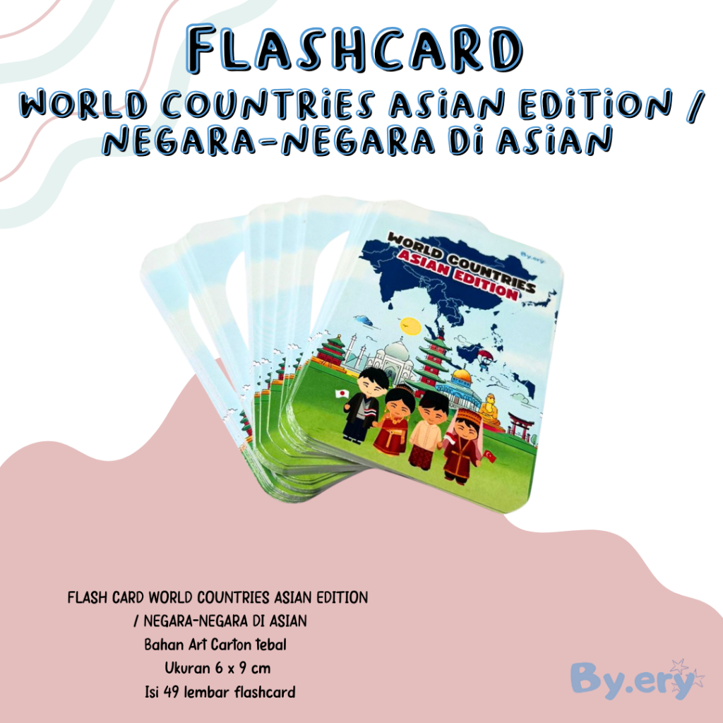 Jual FLASHCARD WORLD COUNTRIES ASIAN EDITION / FLASHCARD NEGARA-NEGARA ...