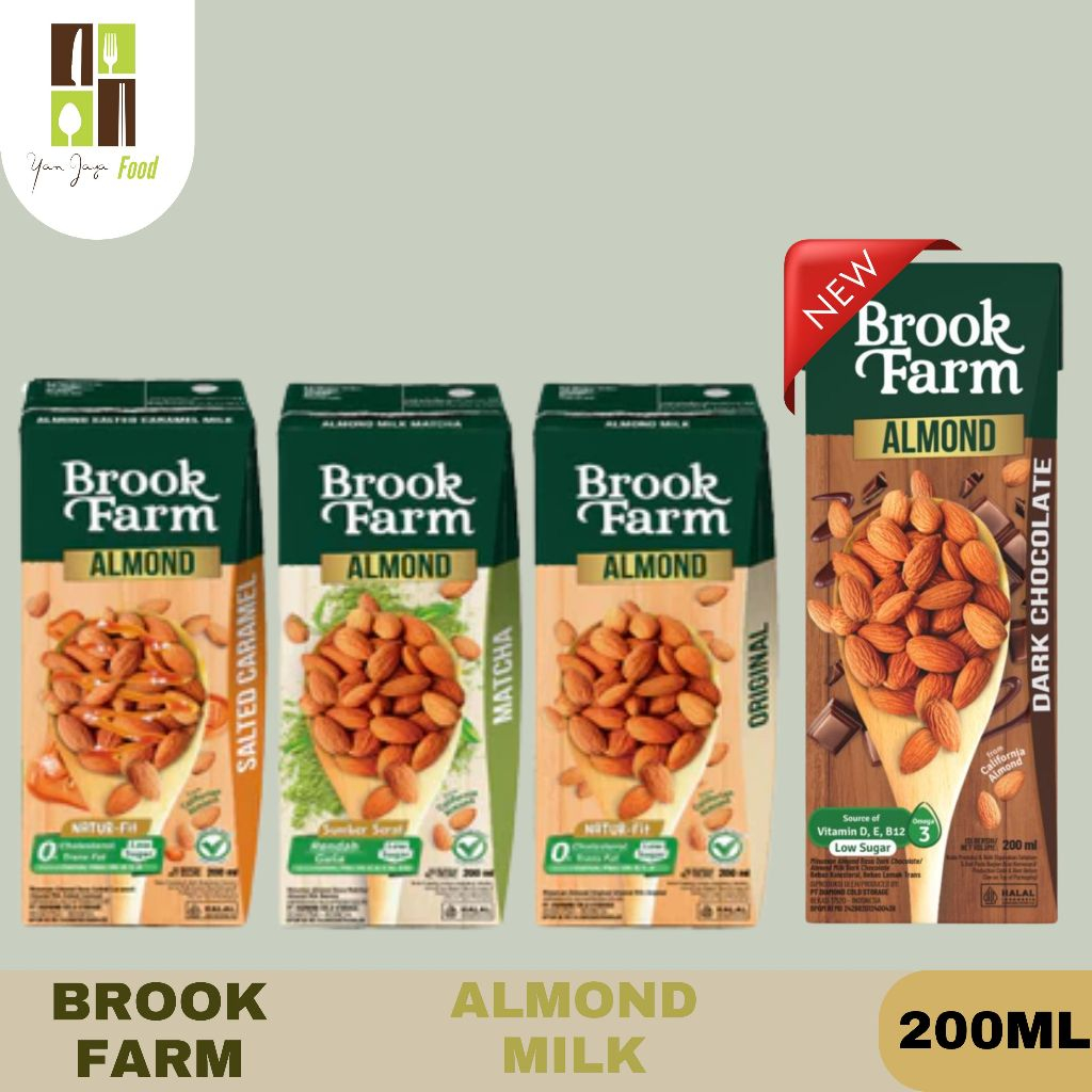 Jual Brookfarm Almond Milk 200ML/1PC / Almond MIlk ./ Susu Almond Rasa ...