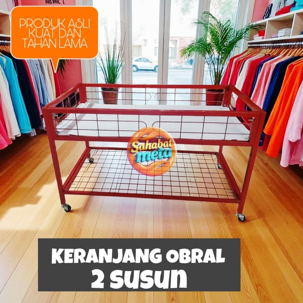 Jual Keranjang Obral Rak Obral Rak Keranjang Display Box Obral Wagon ...