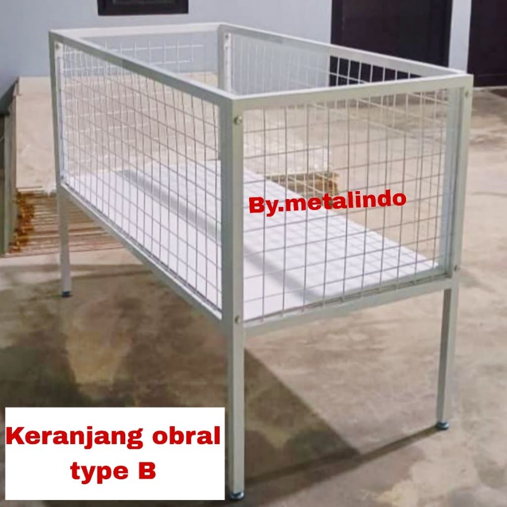 Jual Box Obral Besi Keranjang Display Rak Obral Baju Besi Hollo Tahan ...