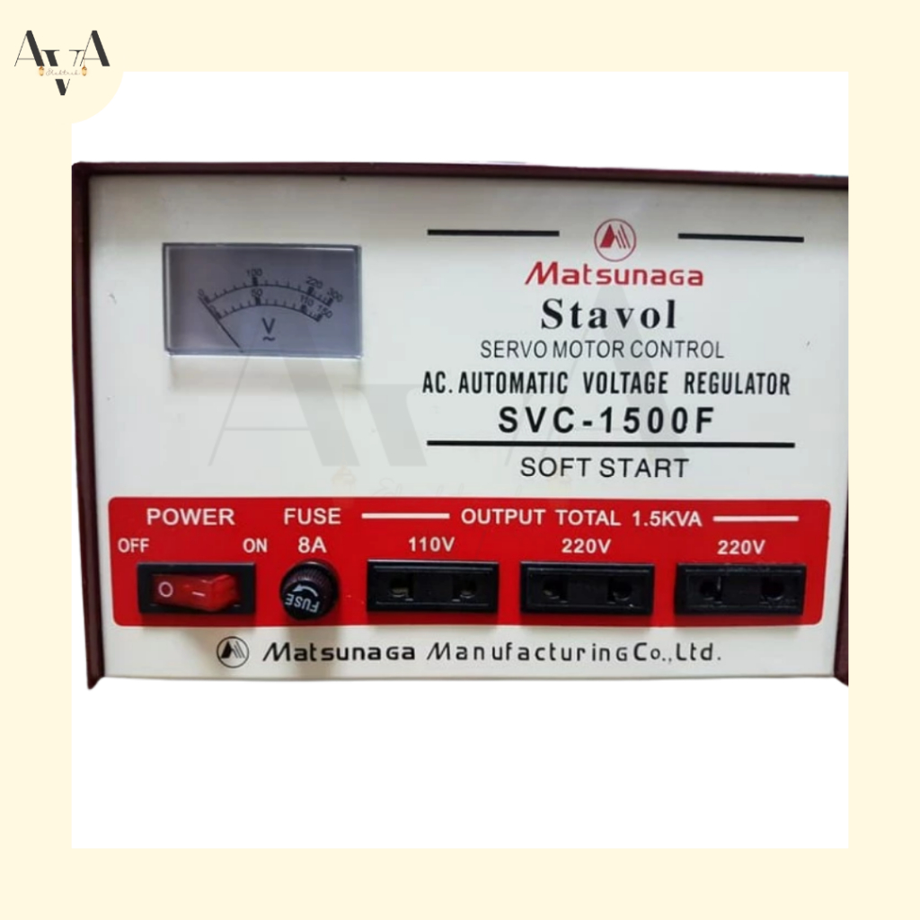 Jual Stavol Stavolt Stabilizer 1500 Watt MATSUNAGA (Servo Motor System ...