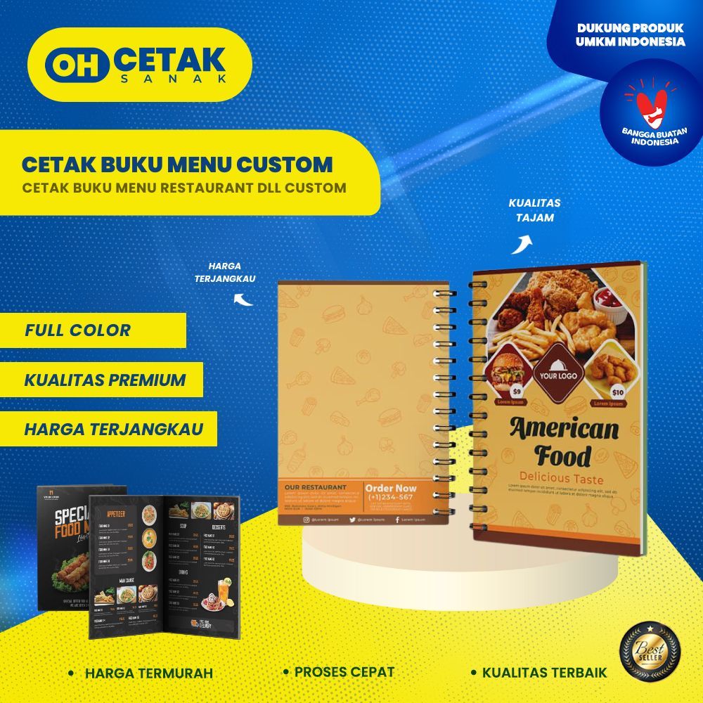 Jual Cetak Buku Menu Custom FULL COLOR BAHAN TEBAL | Buku Menu| Menu ...