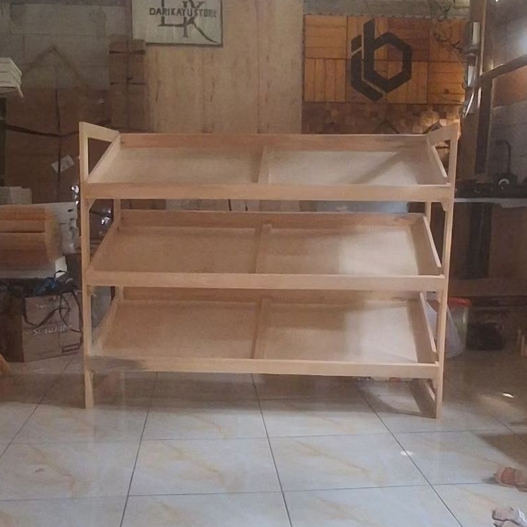 Jual Rak Sayuran/ Rak Buah /Rak Display Makanan/Rak Roti / Rak 3 Susun ...