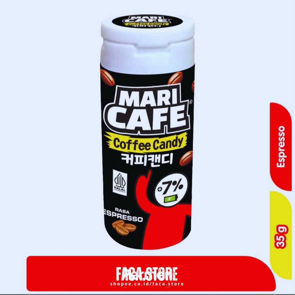 Jual maricafe coffe candy permen rasa espresso & cappucino 35gr ...
