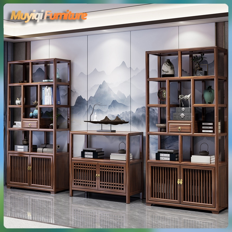 Jual Bogu Rak Kayu Padat Gaya Cina Modern Sederhana Kabinet Kantor ...