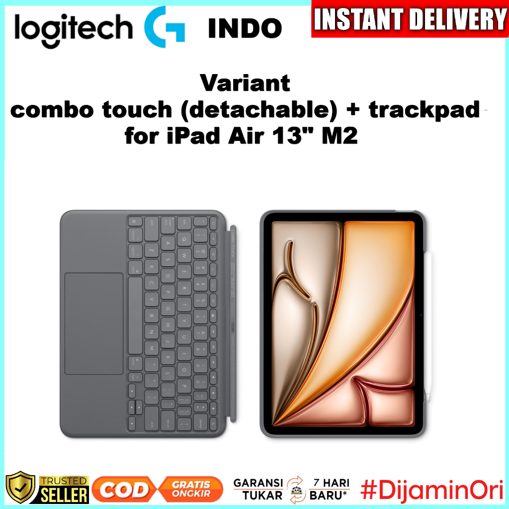 Logitech iPad Air Keyboard Case Casing Magic Keyboard Alternative  Combo touch Folio Trackpad