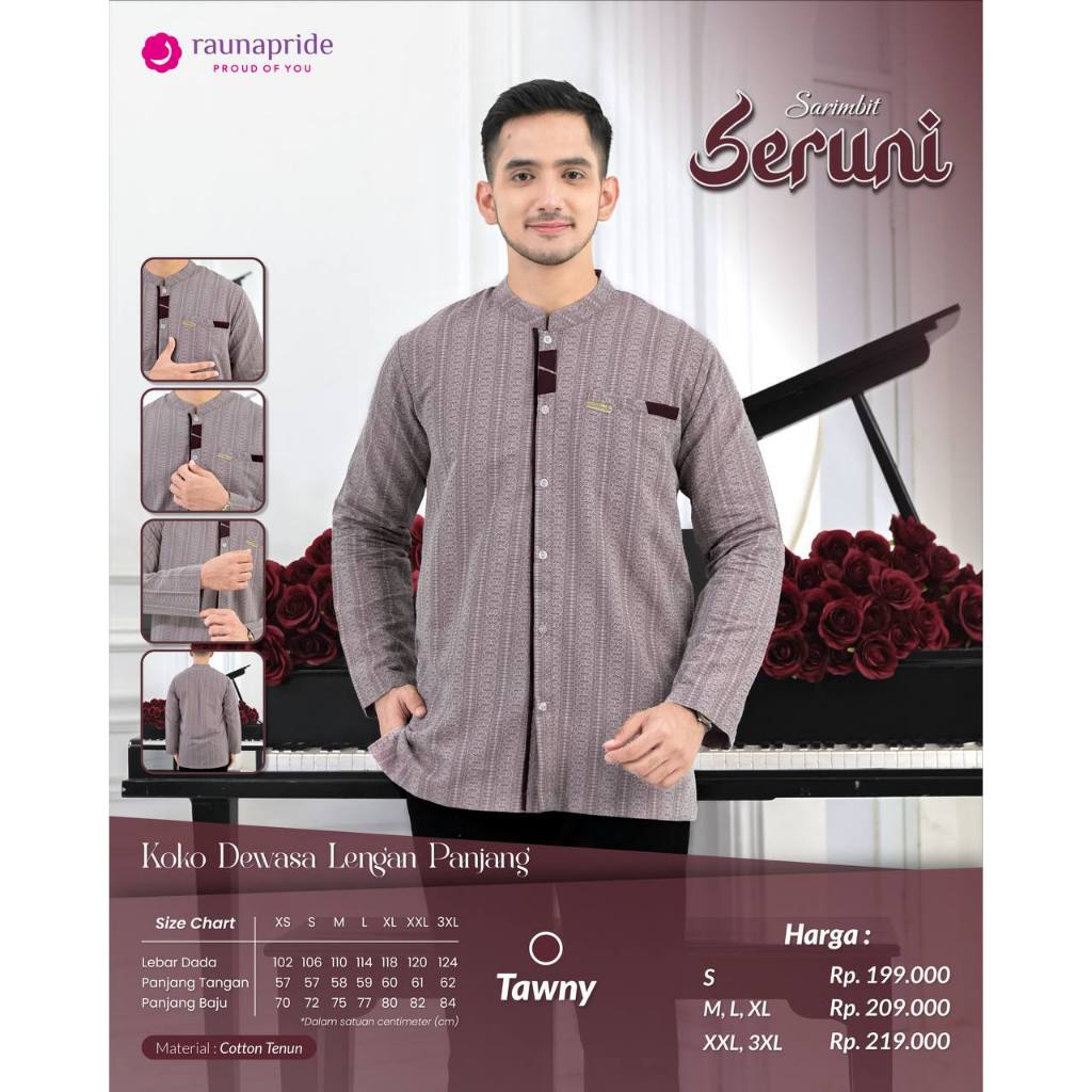 Jual RAUNA PRIDE SERUNI WARNA TAWNY | Shopee Indonesia