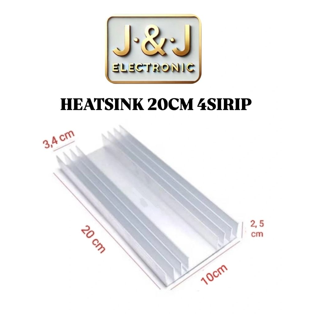 Jual HEATSING PENDINGIN POLOS 20CM 4 SIRIP TIPIS | Shopee Indonesia