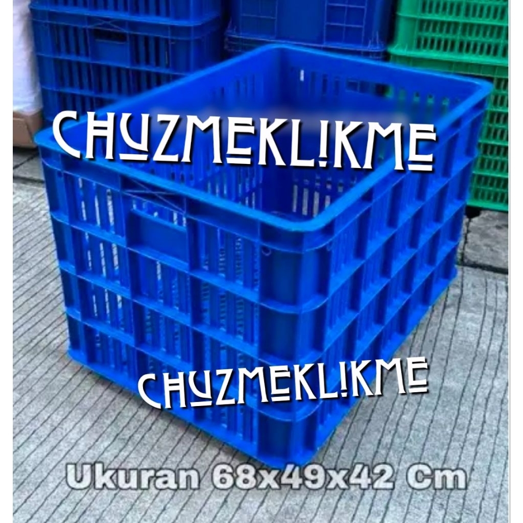 Jual Keranjang box industri Rabbit 7007 (ada roda)/container box lubang ...