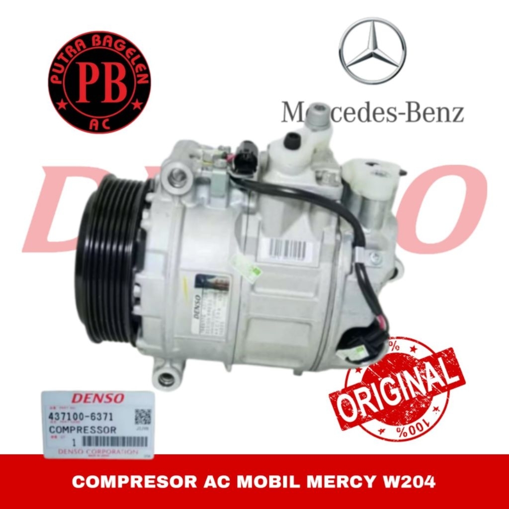 Jual compresor kompresor ac mobil original denso Mercedes-Benz mercy c ...