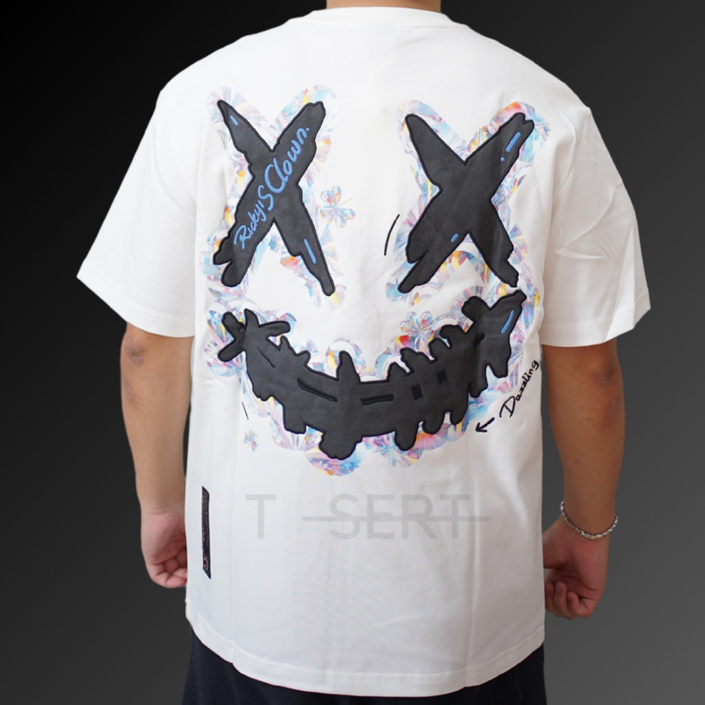 Jual RIC Ricky Is Clown Crystal Skin Smiley White Tee Original / Baju ...