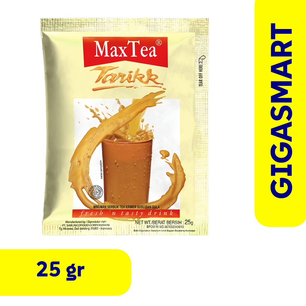 Jual Max Tea Teh Tarik Sachet 1 Pcs, 25gr | Shopee Indonesia