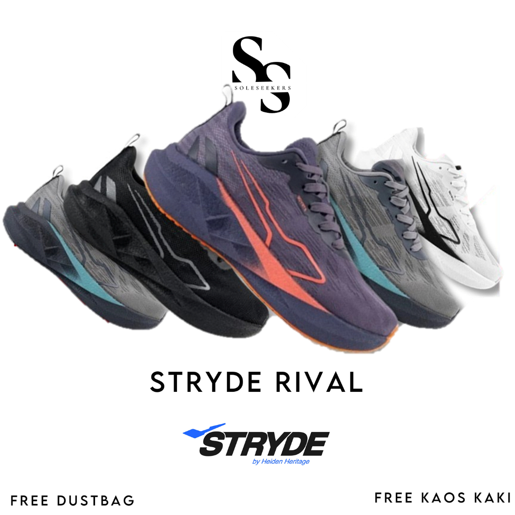 Jual Sepatu Heiden Heritage Stryde Rival Sneakers Olahraga Lari Sport ...
