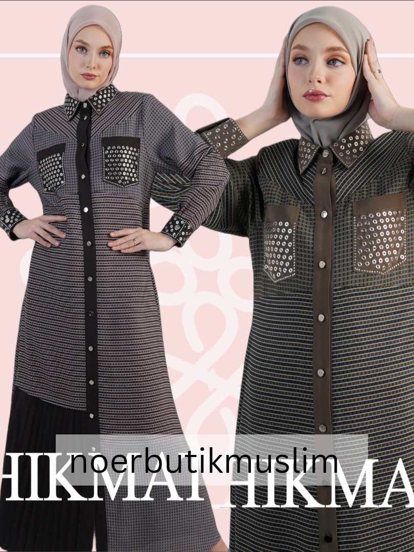 Jual Hikmat Fashion Original c8838 Abaya Hikmat satu set dengan hijab ...