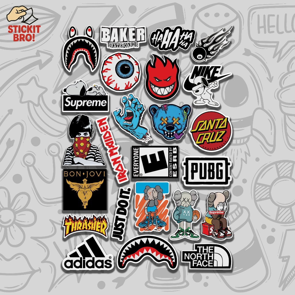 Jual Sticker Pack HYPE BEAST VOL 05 Aesthetic Vynil Anti Air Potongan ...