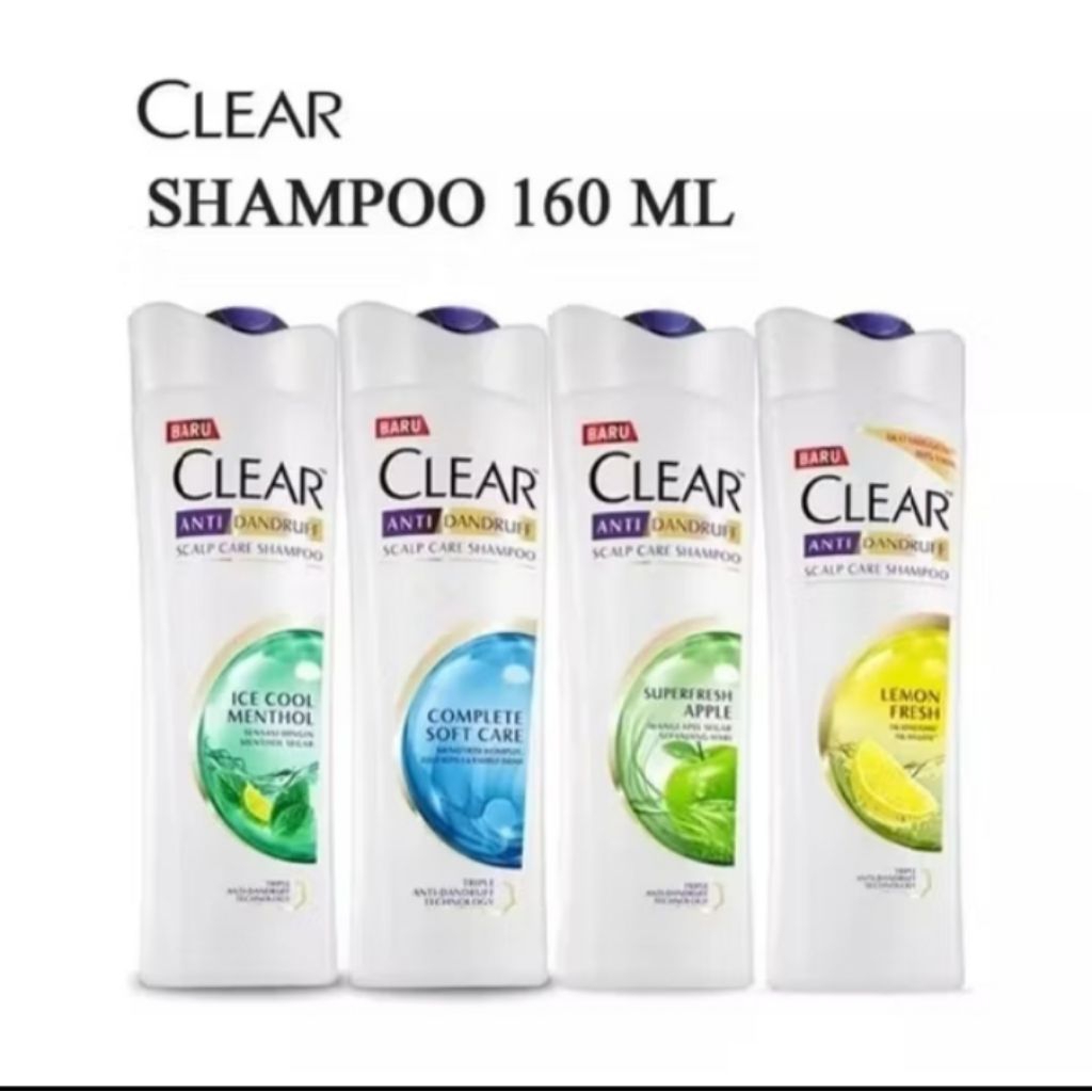 Jual Clear Shampoo Anti Ketombe 160ml All Varian ORIGINAL | Shopee