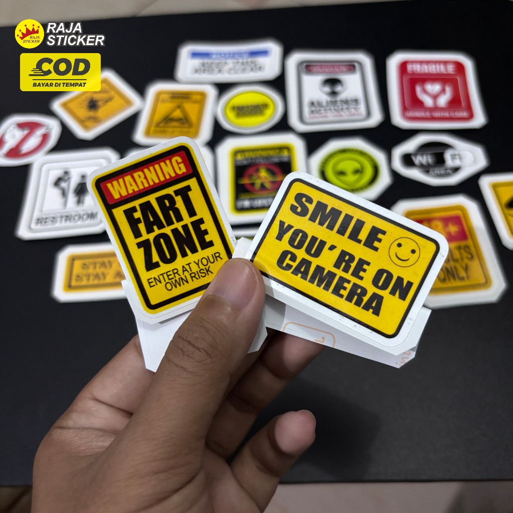 Jual Raja Sticker Anti Air Pakset 17 Pcs / Stiker Helm / Stiker HP ...
