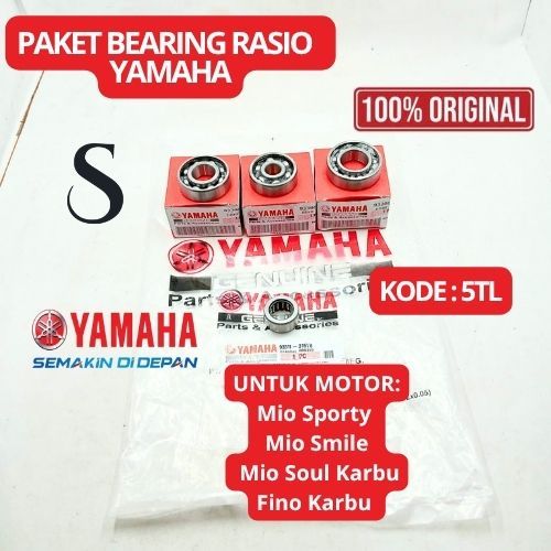 Jual PAKET BEARING RASIO 5TL ORIGINAL ASLI YAMAHA MOTOR MIO KARBU ...