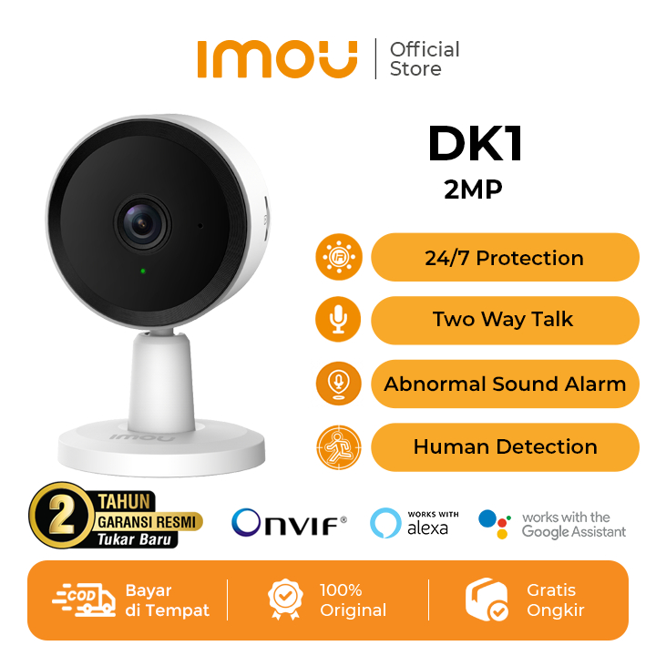 IMOU DK1 2MP Kamera Smart CCTV Wi-Fi Indoor Human Detection Baby Pet  Monitor Two-Way Talk Garansi Tahun