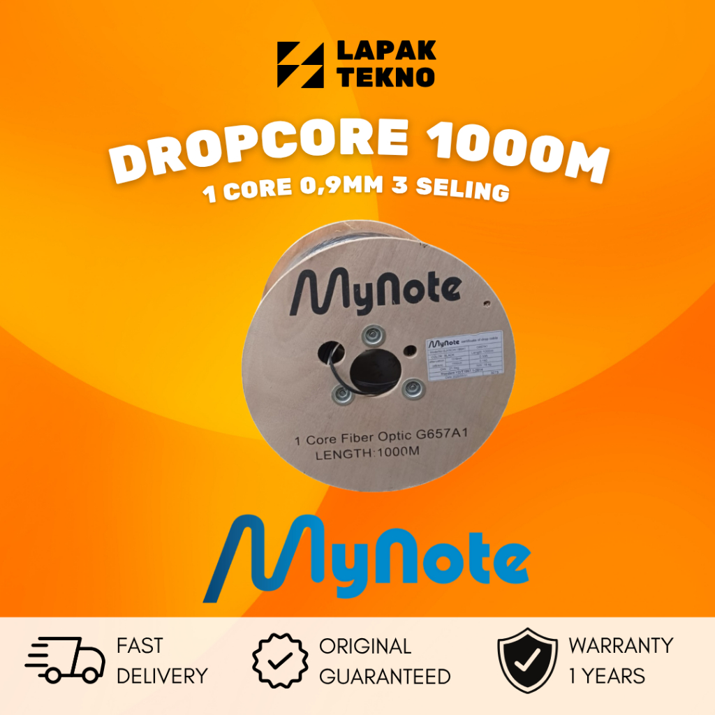 Jual MyNote Kabel Dropcore 1 Core 3 Seling 1000 meter / 1KM 0,9mm Drop ...