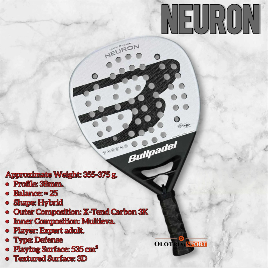 Jual BULLPADEL NEURON 25 Racket Bull Padel Raket ORIGINAL | Shopee ...