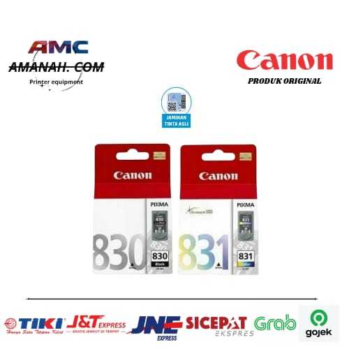 Jual Tinta Cartridge Canon 830 Black & 831 Colors Original | Shopee ...
