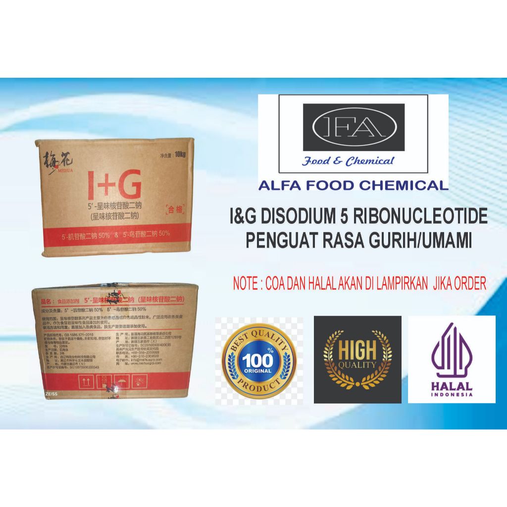 Jual I&G DISODIUM 5 RIBONUCLEOTIDE / 1000 rasa / Ribotide ex. Meihua ...