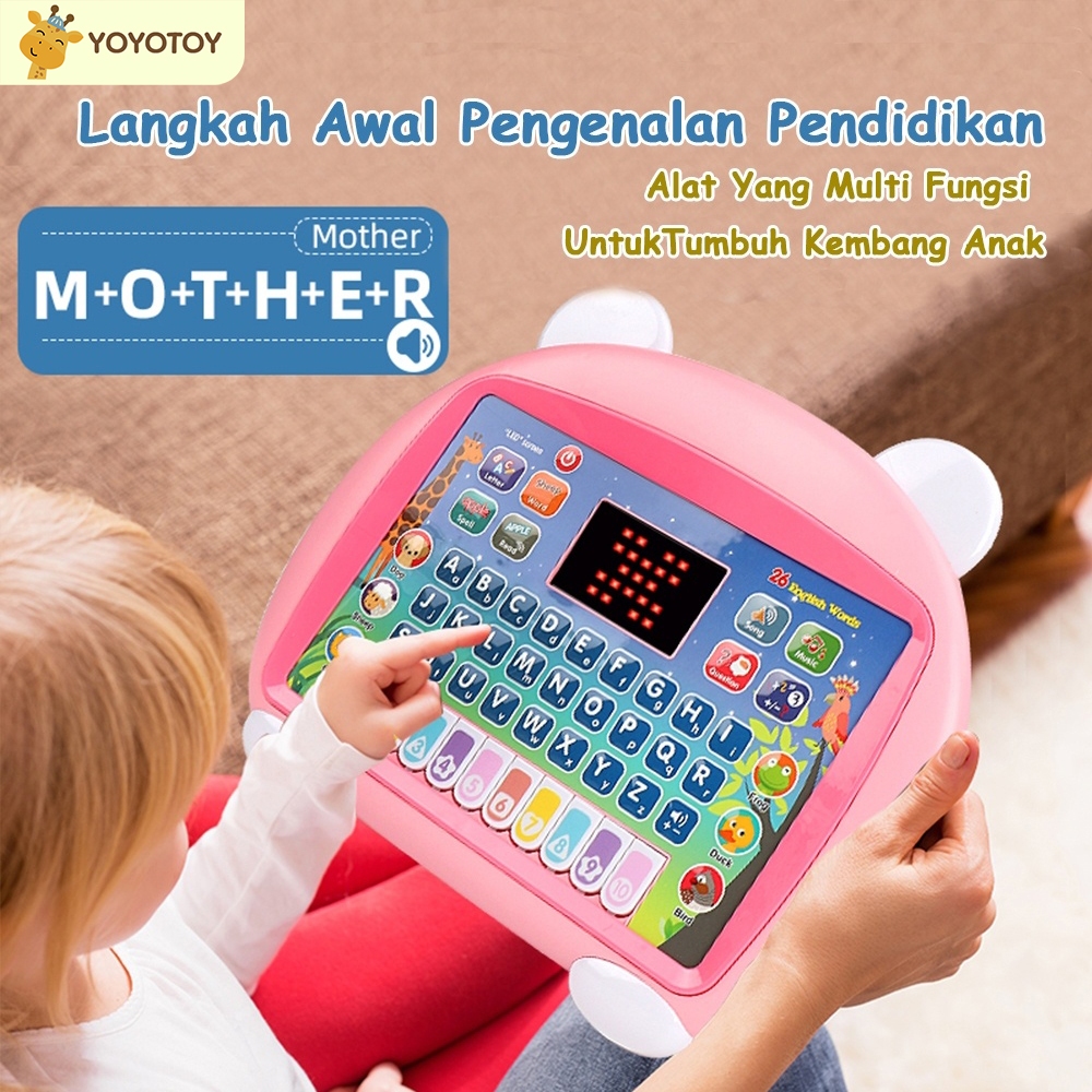 Jual Mainan Edukasi Anak Laptop Learning Machine Catoon Music Computer ...