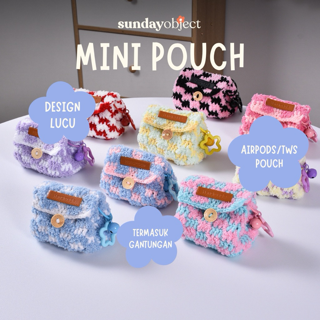 Jual SUNDAYOBJECT - Pouch Mini / Pouch Rajut / Pouch Airpods / Tas ...