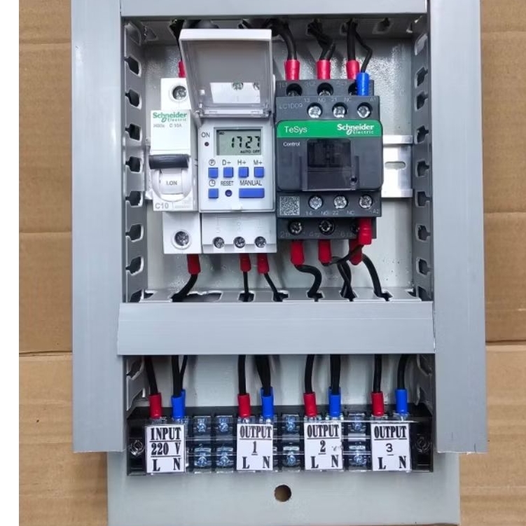 Jual panel timer digital weekly lampu 3 output panel otomatis timer ...