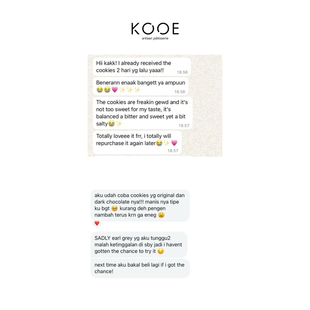 Jual Kooe Patisserie - Soft Cookies | Cookies Surabaya | Shopee Indonesia
