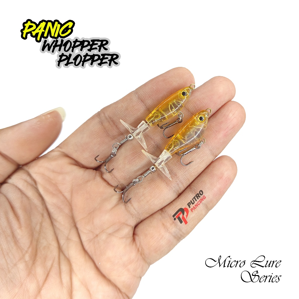 Jual Lure Micro Casting PANIC WHOPPER PLOPPER GP Umpan Casting Hampala ...