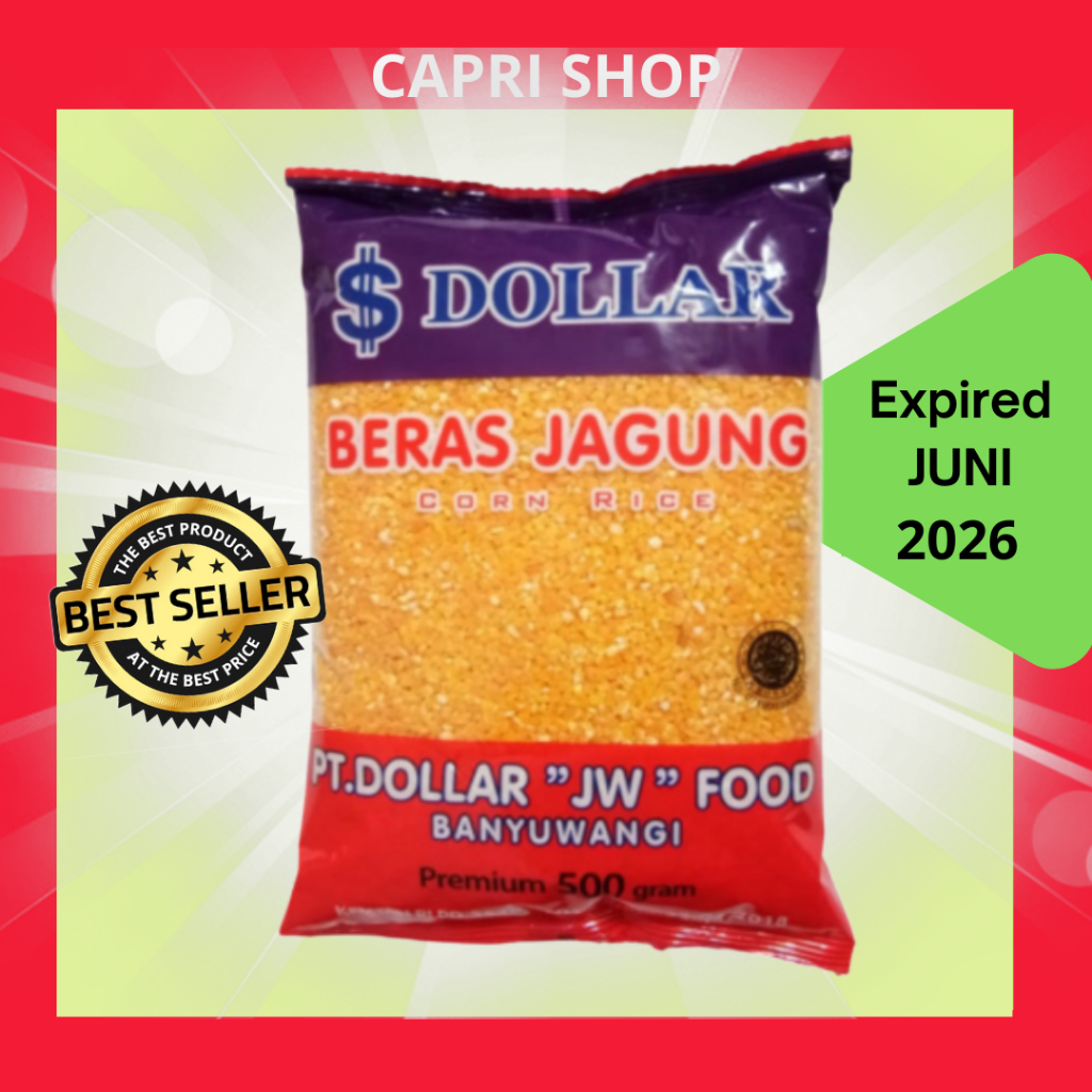 Jual Beras Jagung DOLLAR 1 KILO ( isi 2 Bungkus) Terlaris | Shopee ...
