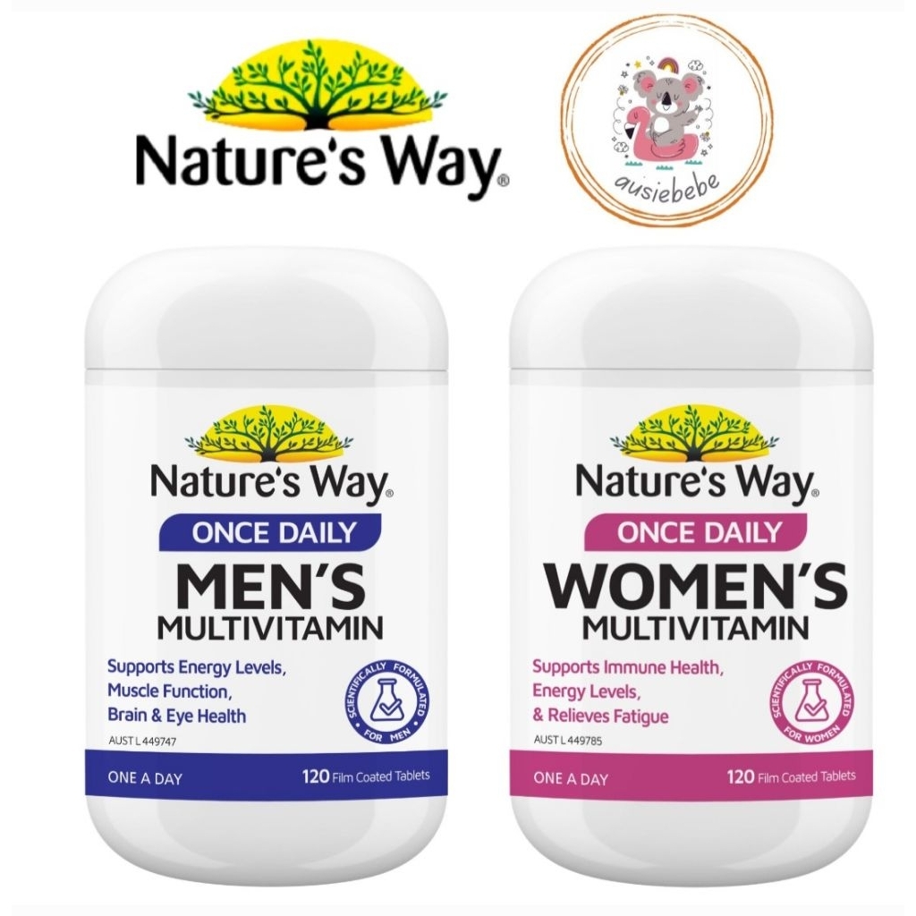 Jual Nature's Way Once Daily Women's / Men's Multivitamin | 120s ...