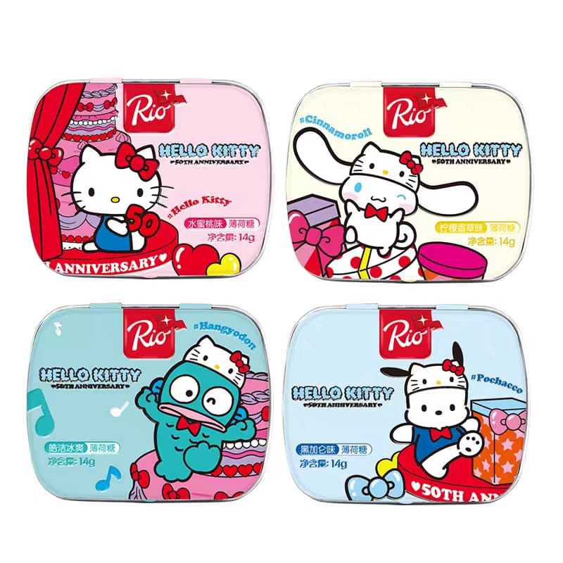 Jual RIO x SANRIO Sugar Free Mints HELLO KITTY 50th Anniversary ...