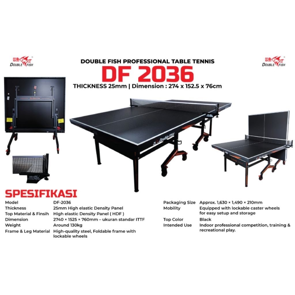 Jual Double Fish Table 2036 25MM | Shopee Indonesia