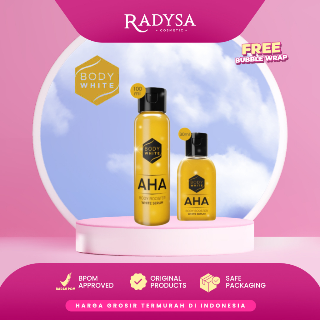 Jual 𝐑𝐀𝐃𝐘𝐒𝐀 - Body White AHA Body Booster White Serum 30ml & 100ml ...