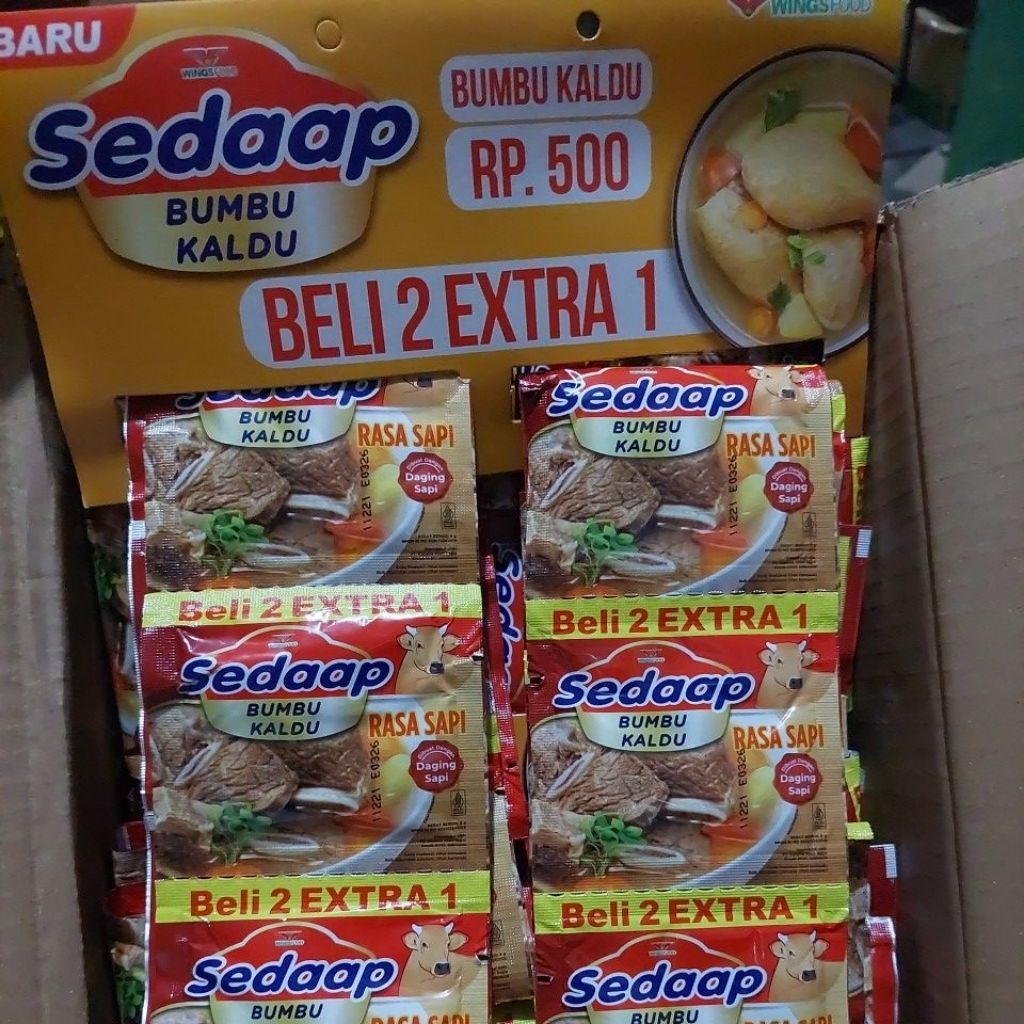 Jual Bumbu KALDU SEDAAP 1Dus [KARTON] / Sedap Bumbu Kaldu Rasa SAPI ...